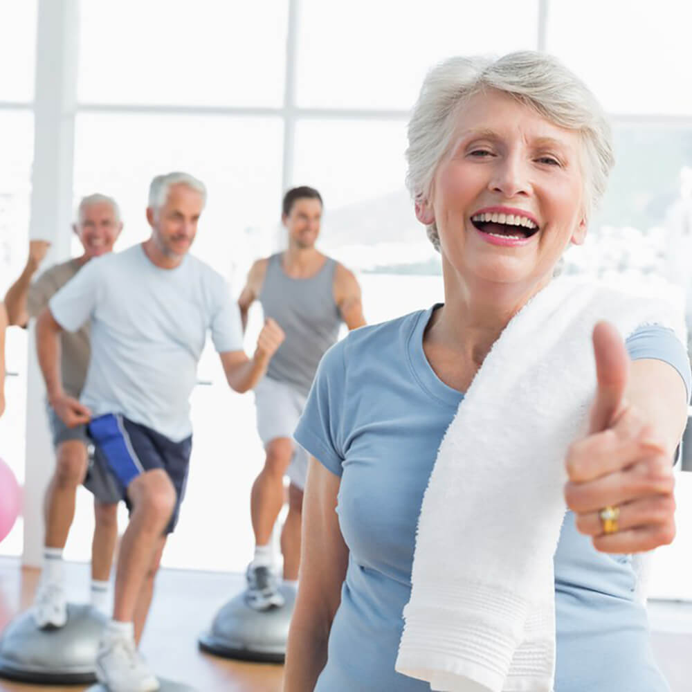 Senior fitness training at home